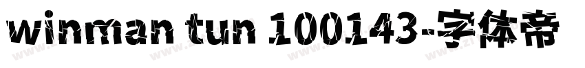 winman tun 100143字体转换